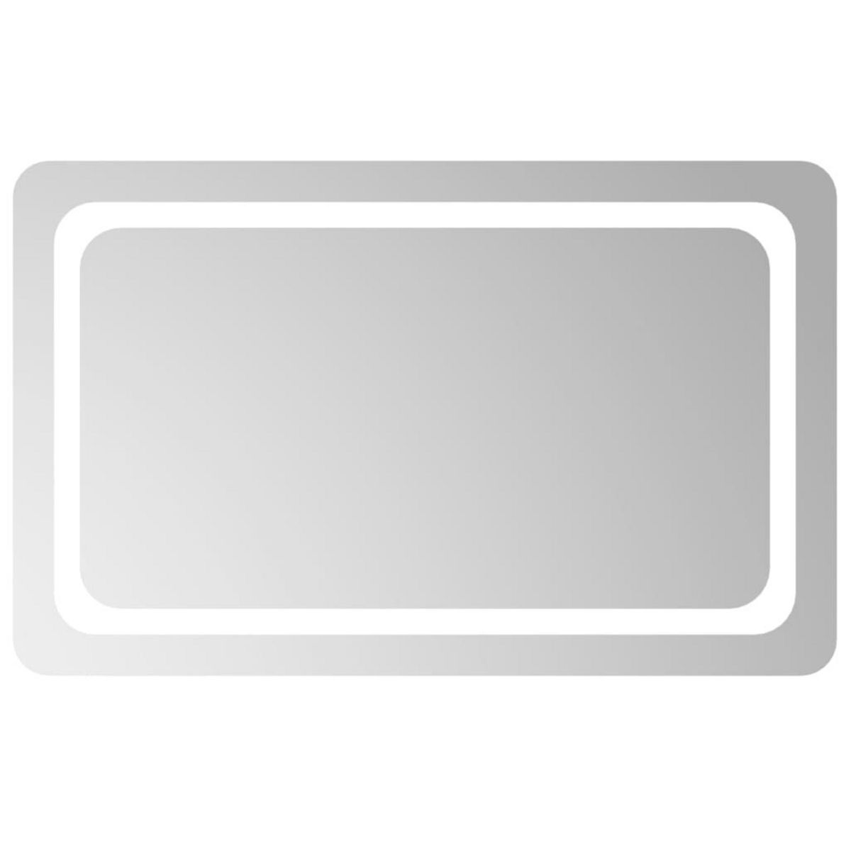 VIDAXL Miroir de salle de bain a LED 80x50 cm