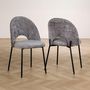 Voir la diapositive 4 : IDIMEX Lot de 2 chaises SERENA en tissu