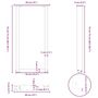 Voir la diapositive 6 : VIDAXL Pieds de table basse forme de U 2 pcs noir 38x(72-73) cm acier