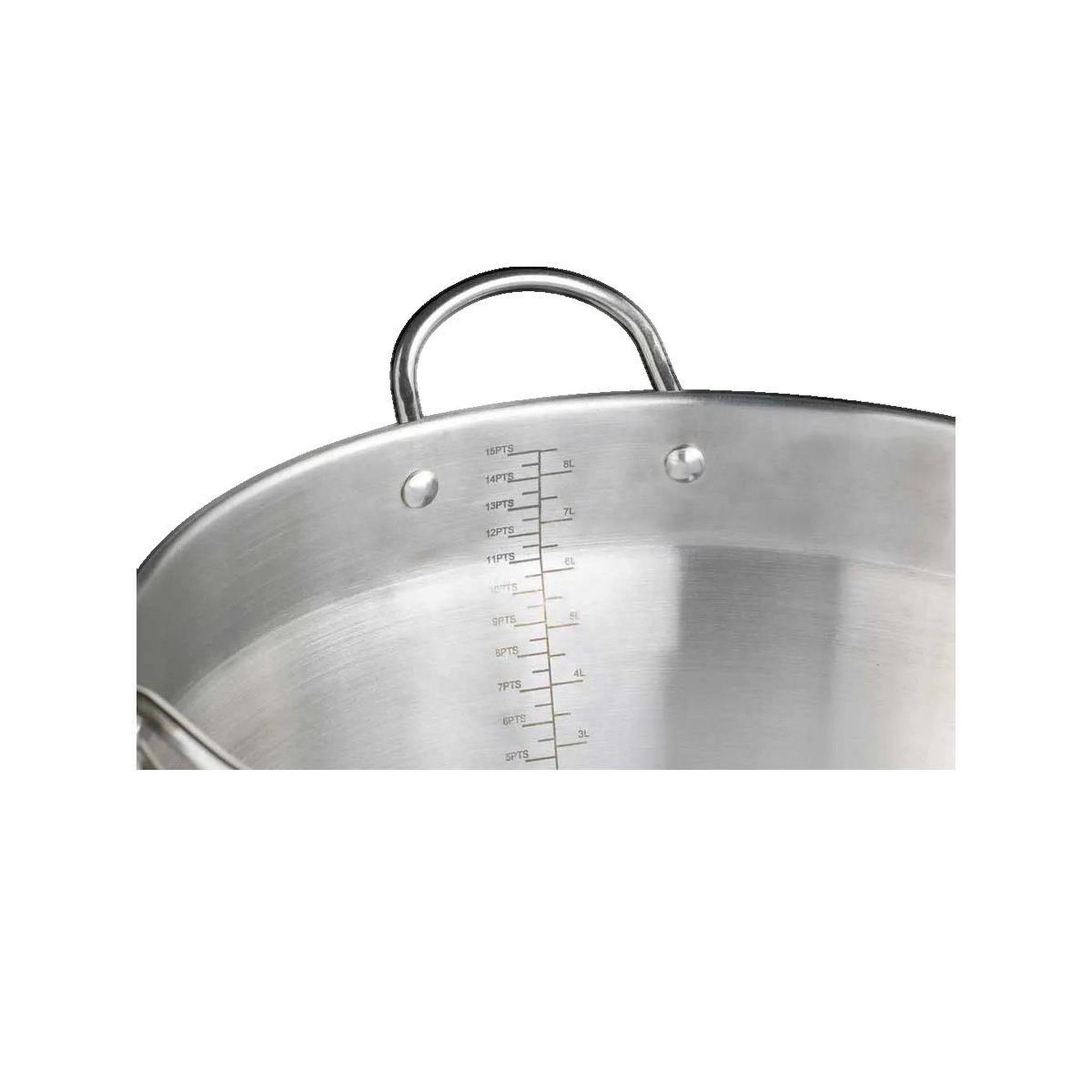 Voir la diapositive 2 : CRAFT Marmite à confitures Craft 9 litres Argent
