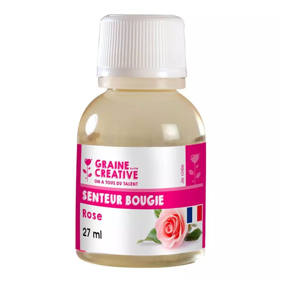 Graine créative Parfum pour bougie - senteur Rose 27 ml