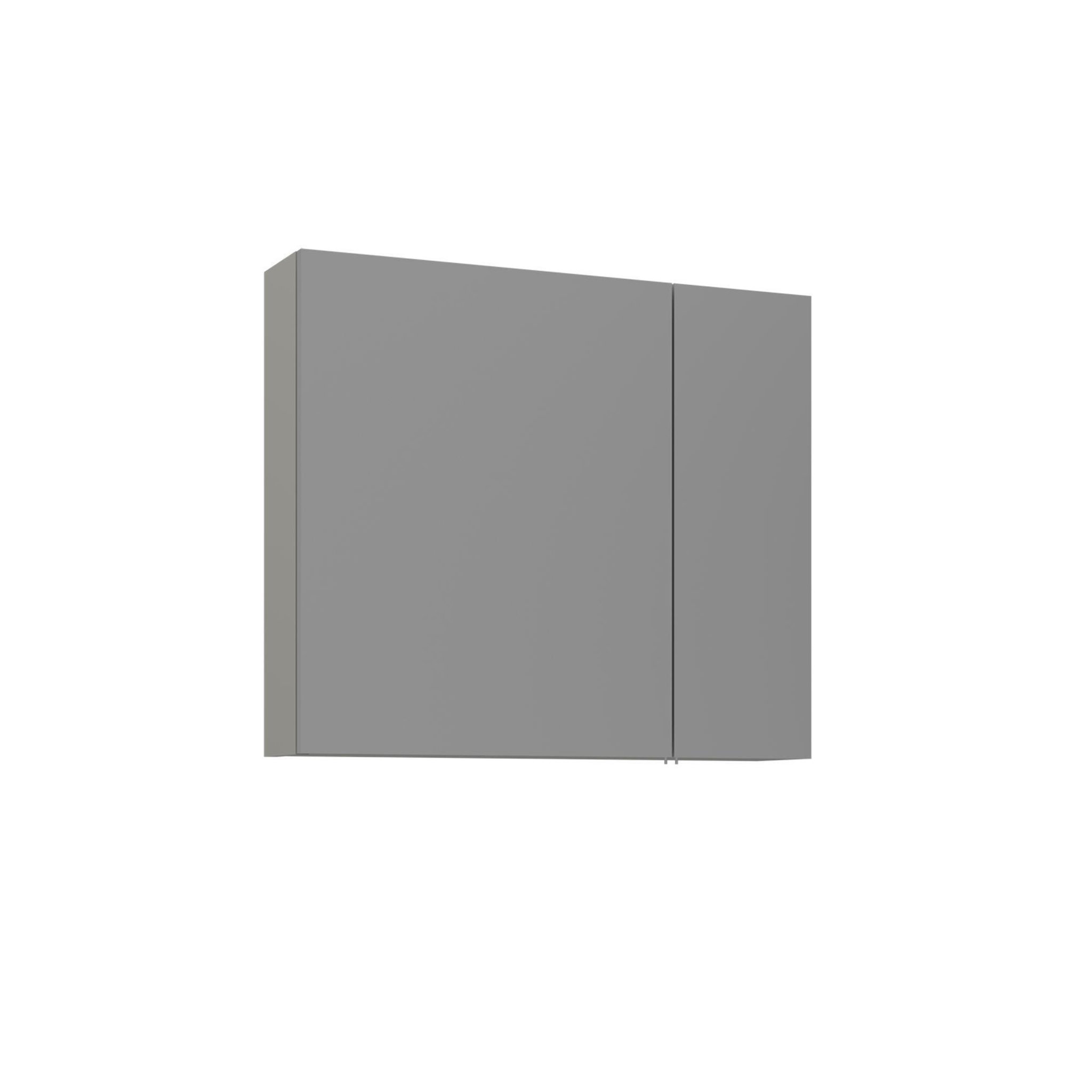 Habitat et Jardin Meuble Salle de Bain avec Miroir  Bari 80  - 75 x 16 x 66 cm - Matte Cashmere