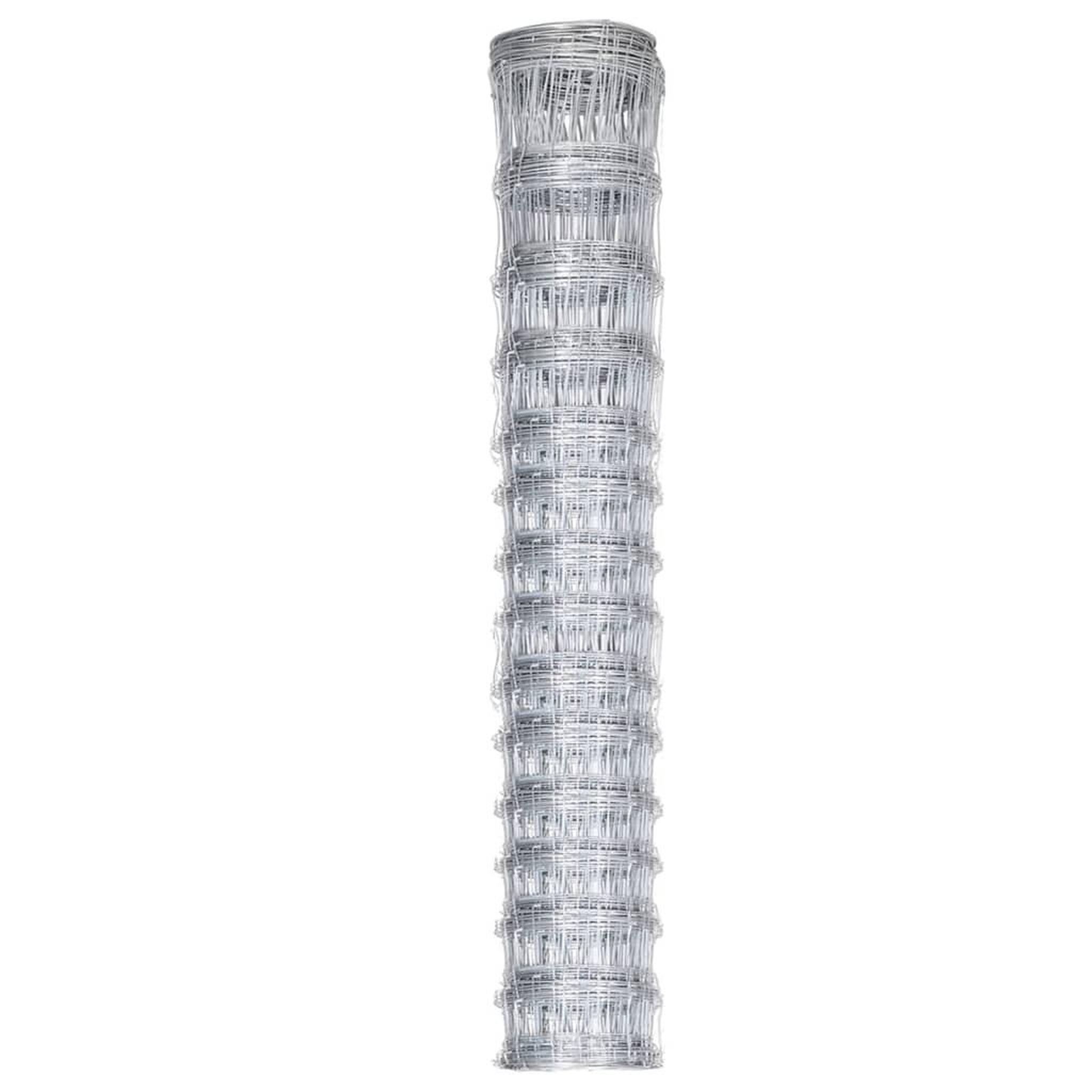 Voir la diapositive 2 : VIDAXL Cloture de jardin Acier galvanise 50x1,6 m Argente