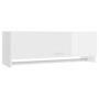 Voir la diapositive 2 : VIDAXL Garde-robe blanc brillant 100x32,5x35 cm bois d'ingenierie