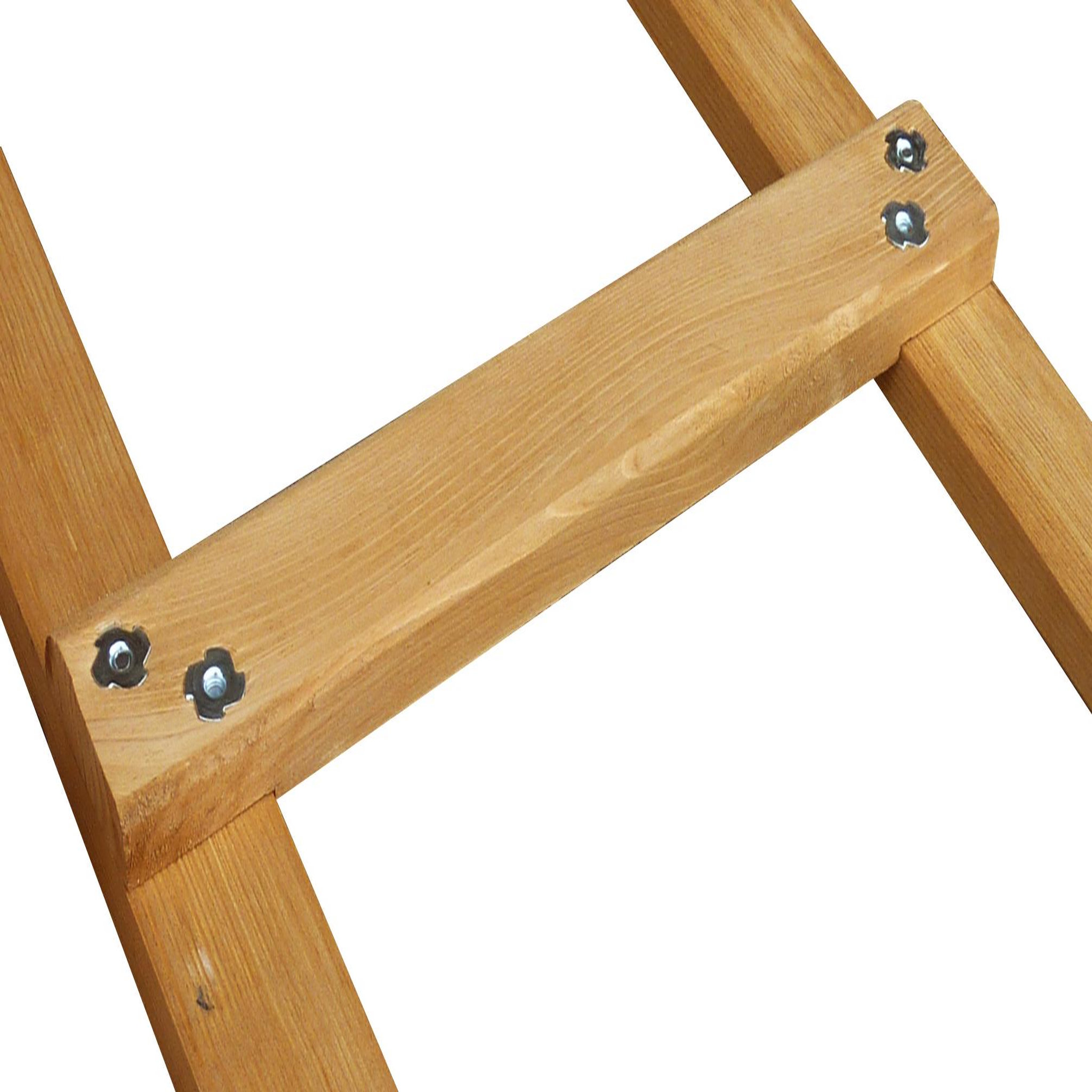 OUTIFRANCE Échelle de toit en bois renforcé 3.90m