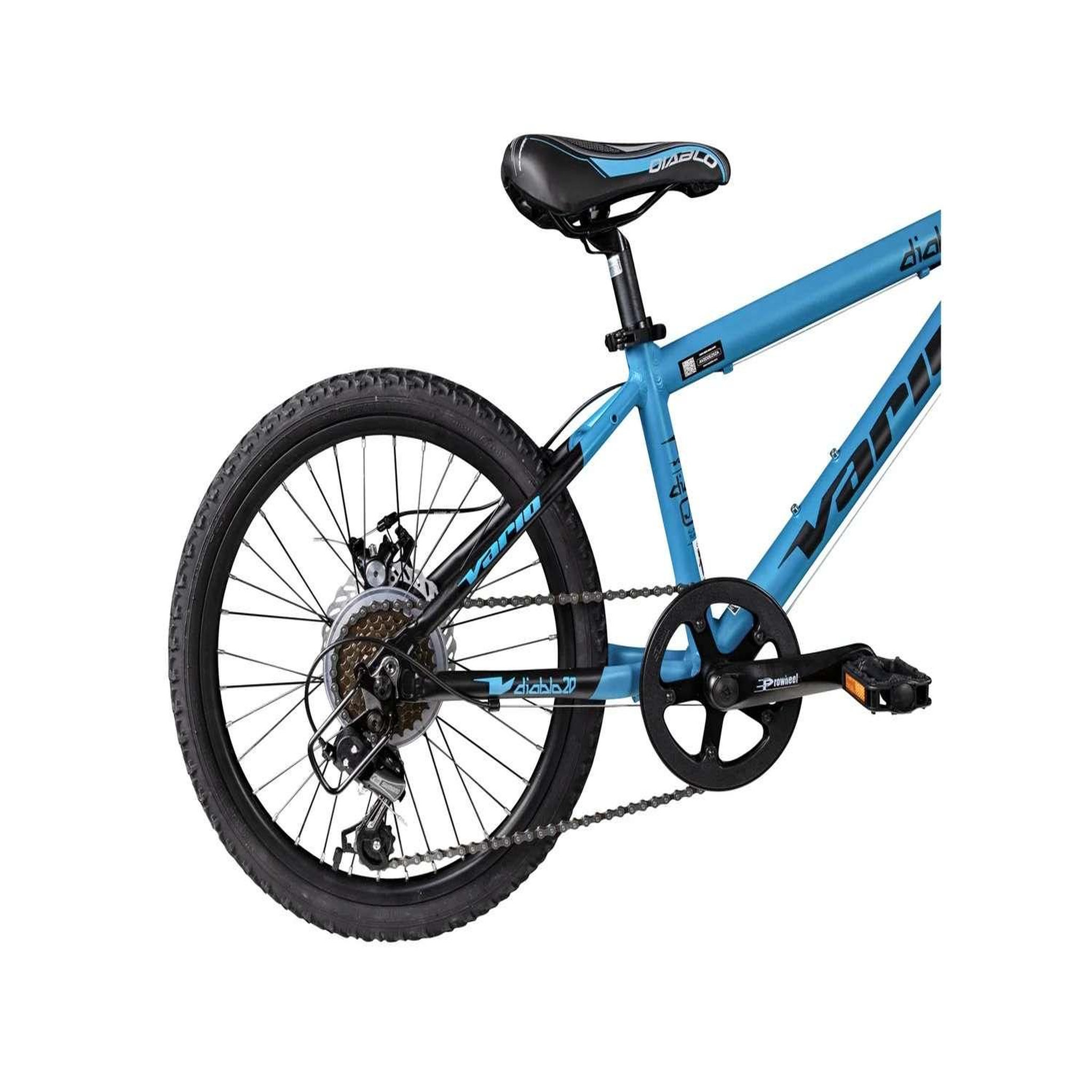 Voir la diapositive 4 : Vélo enfant (120/140 cm) - VTT 20'' VARIO  XC DIABLO  avec cadre en aluminium  avec potence HeadSet et double frein à disque