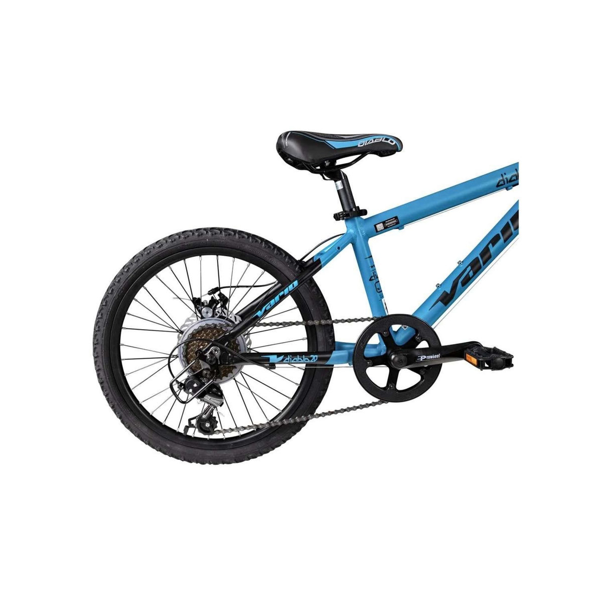 Vélo enfant (120/140 cm) - VTT 20'' VARIO  XC DIABLO  avec cadre en aluminium  avec potence HeadSet et double frein à disque