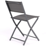 Voir la diapositive 5 : ID MARKET Lot de 6 chaises de jardin pliantes BASTIA métal et textilène gris anthracite