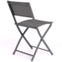 Voir la diapositive 5 : ID MARKET Lot de 6 chaises de jardin pliantes BASTIA métal et textilène gris anthracite