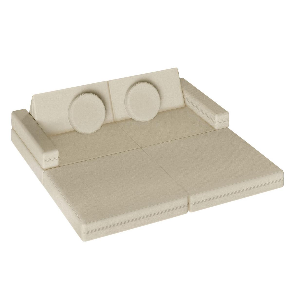 tectake Canapé de jeu Lilly, 8 pièces, avec fonction de couchage