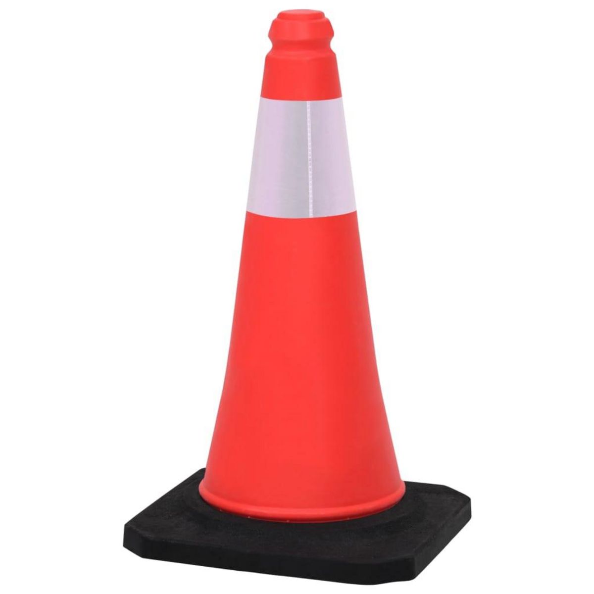 VIDAXL Cones de signalisation reflechissants a base lourde 10 pcs 50cm