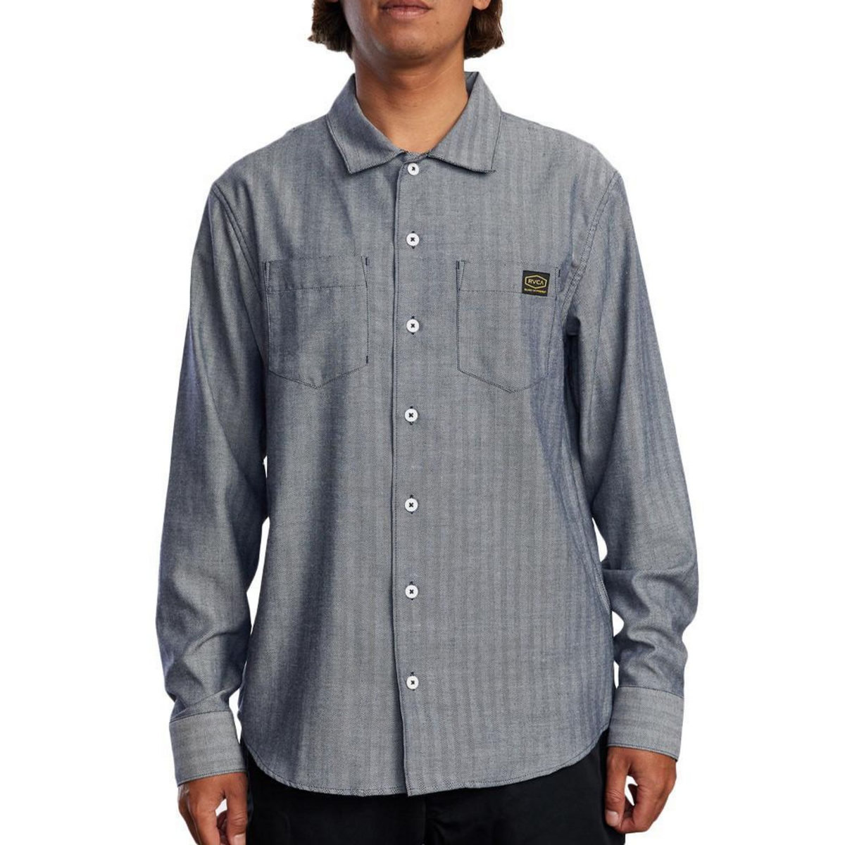 RVCA Chemise Manches Longues imprimé Gris/ Homme RVCA Day Shift