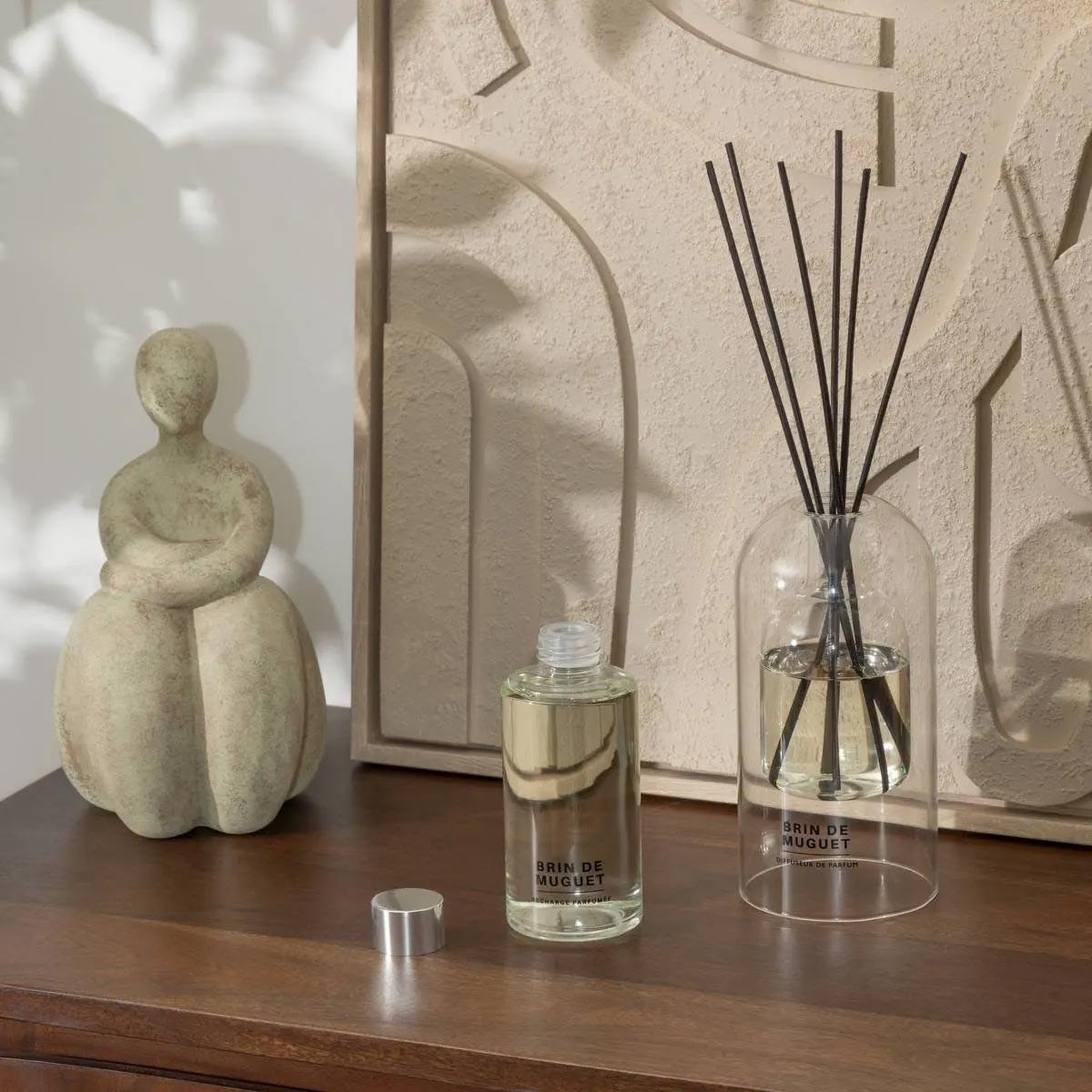 Voir la diapositive 2 : COMPTOIR DE LA BOUGIE Recharge diffuseur de parfum  ilan  200ml jasmin