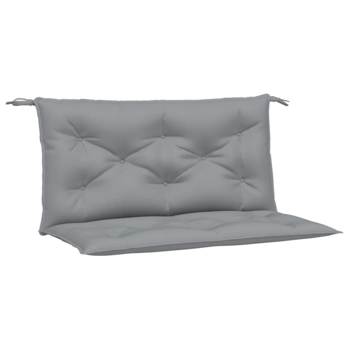 VIDAXL Coussins de banc jardin lot de 2 gris 100x50x7 cm tissu Oxford