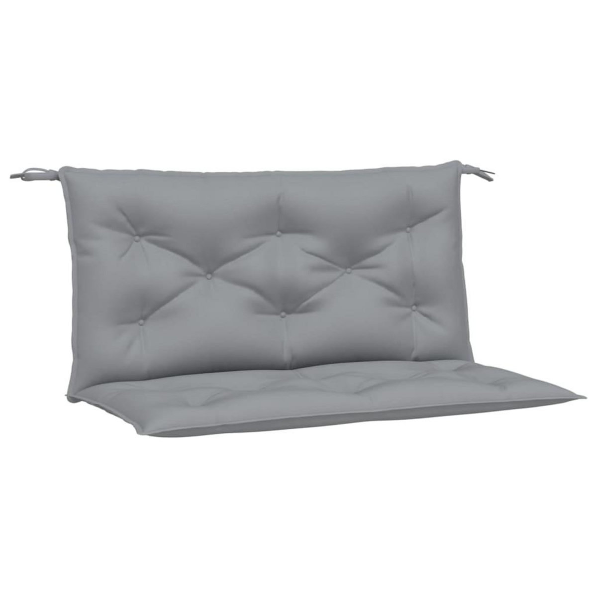 VIDAXL Coussins de banc jardin lot de 2 gris 100x50x7 cm tissu Oxford