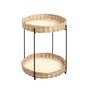 Voir la diapositive 1 : Paris Prix Table d'Appoint Osier  Irène  49cm Naturel & Noir