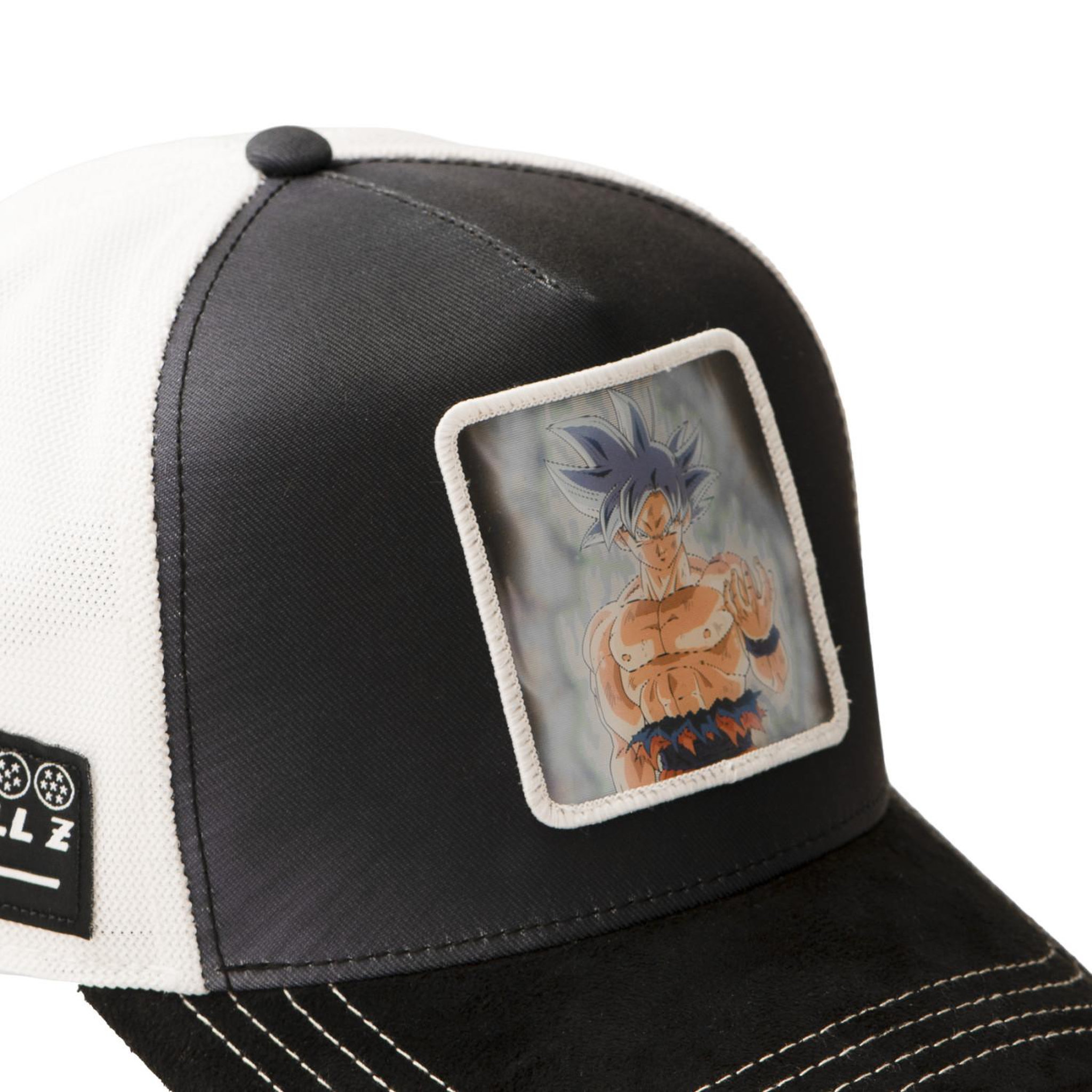Voir la diapositive 5 : CAPSLAB Casquette trucker premium avec filet et patch 3d dragon ball z ultim