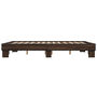 Voir la diapositive 5 : VIDAXL Cadre de lit sans matelas chene marron 150x200 cm