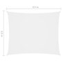 VIDAXL Voile de parasol tissu oxford rectangulaire 3,5x4,5 m blanc