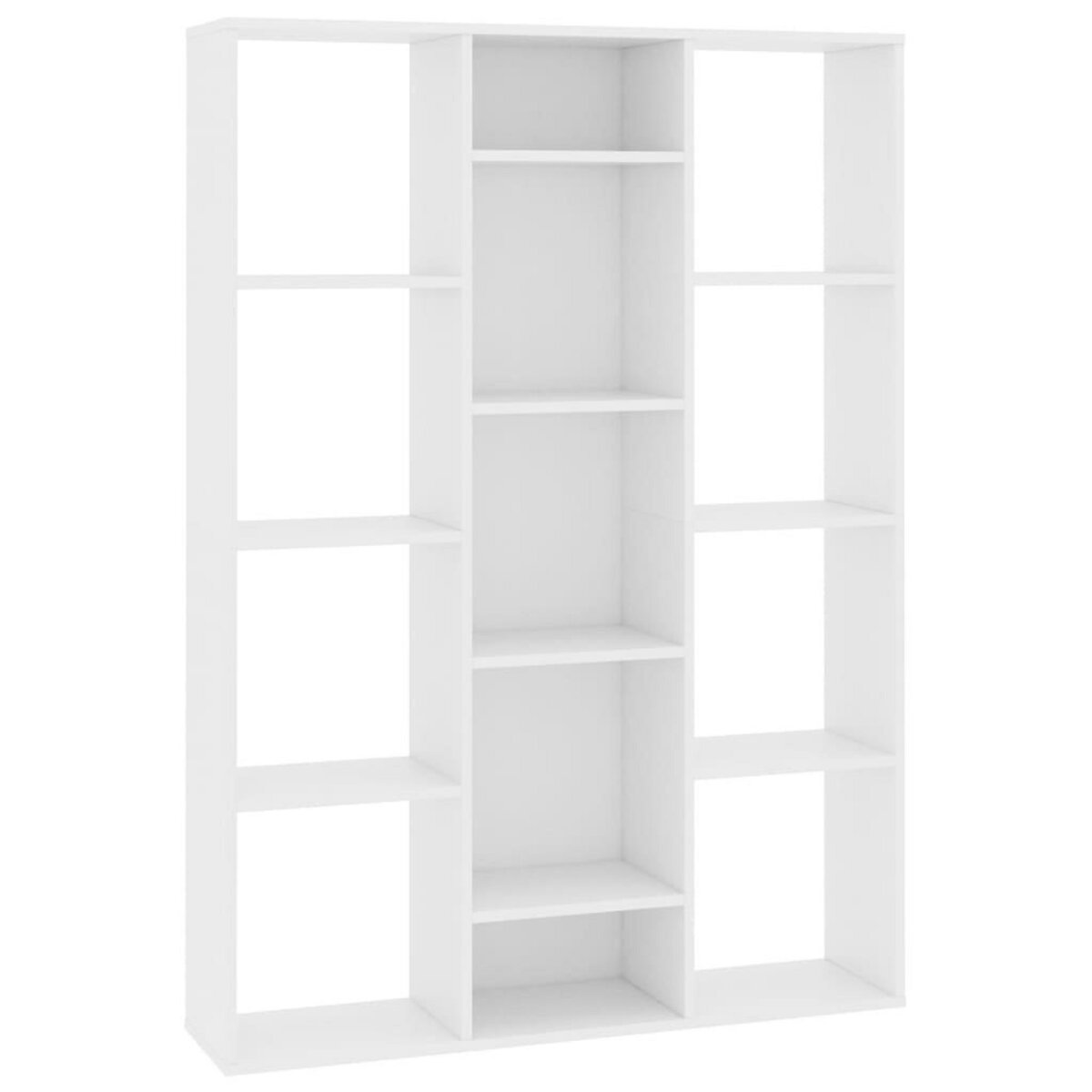 VIDAXL Separateur de piece/Bibliotheque Blanc 100x24x140 cm