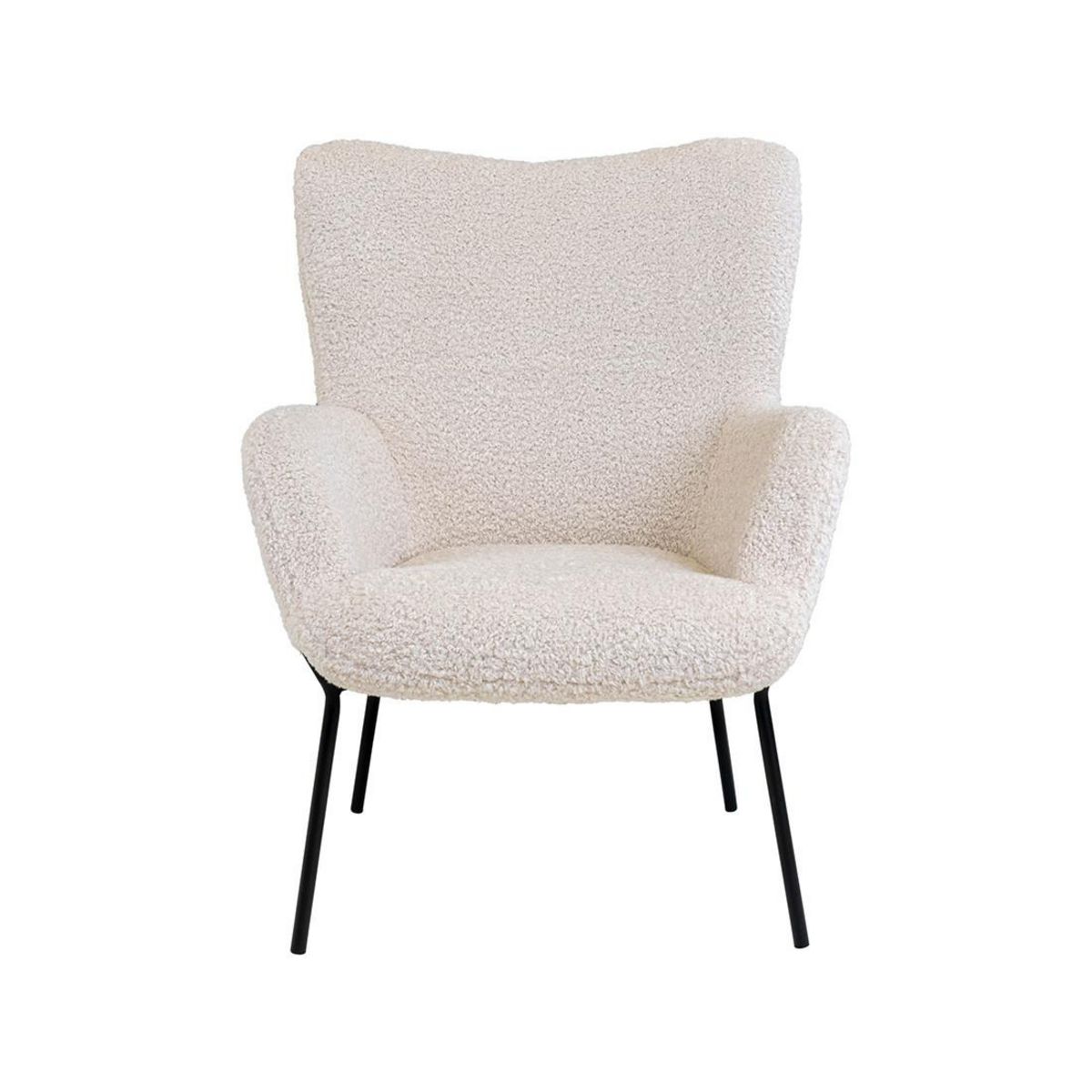 LISA DESIGN Emilio - fauteuil - en tissu bouclette