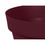 Voir la diapositive 2 : Eda Pot de fleur rond Toscane Ø 80 x H.66 cm - Rouge bourgogne - Eda