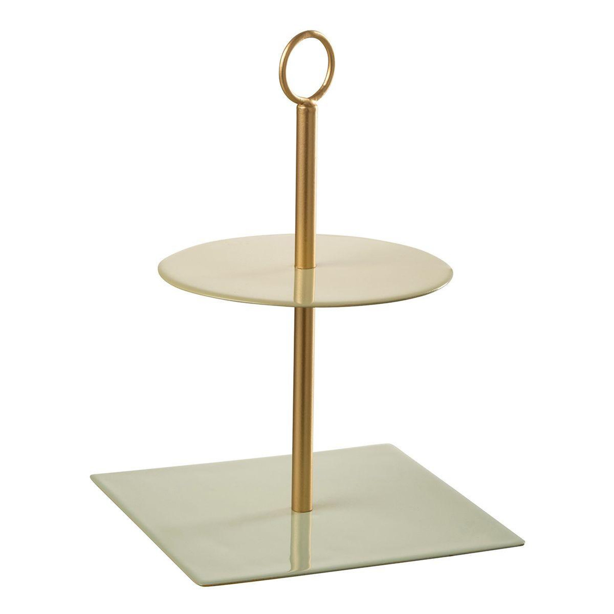 Voir la diapositive 1 : J-LINE Plateau de Présentation 2 Niveaux  Médila  26cm Vert