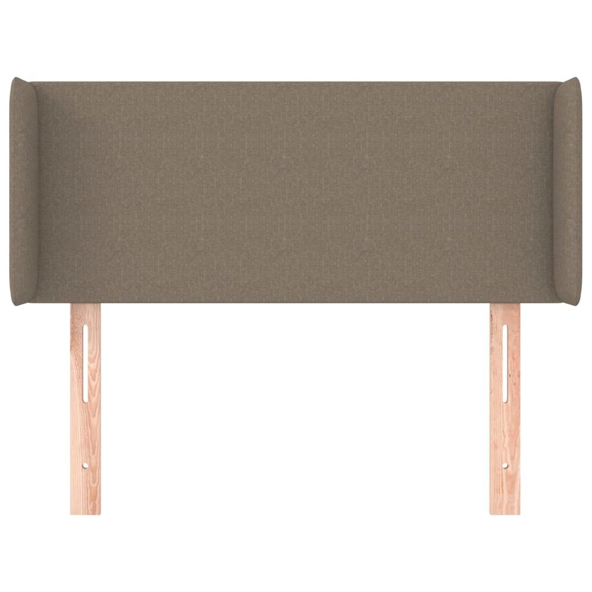 Voir la diapositive 3 : VIDAXL Tete de lit avec oreilles Taupe 83x16x78/88 cm Tissu