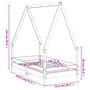 Voir la diapositive 6 : VIDAXL Cadre de lit pour enfant 70x140 cm bois de pin massif