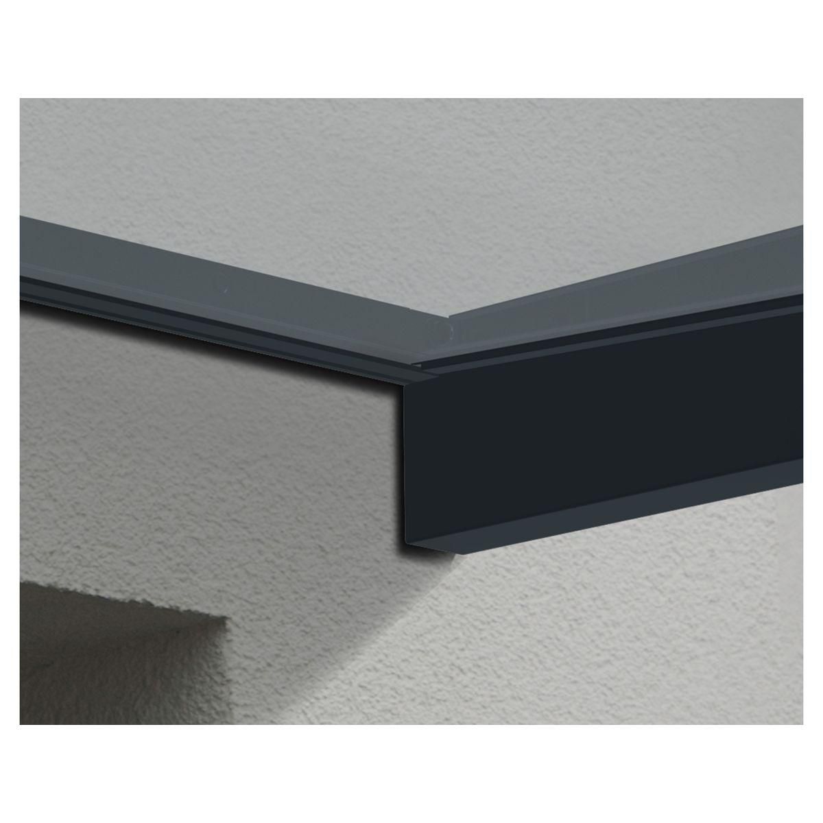 Canopia by PALRAM Marquise - Anthracite - 95x215cm - SOPHIA 2150