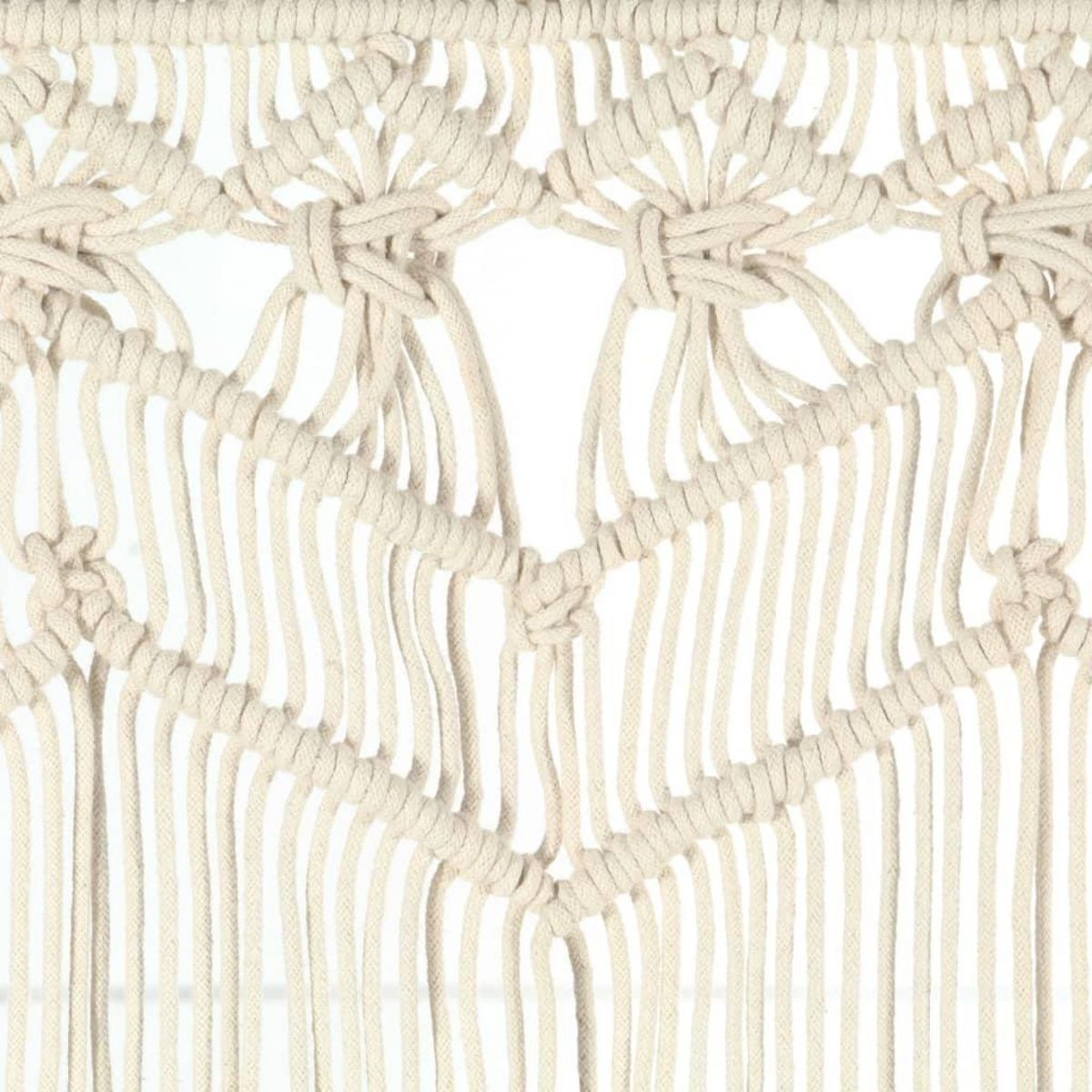 VIDAXL Rideau en macrame 140x240 cm Coton