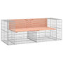Voir la diapositive 2 : VIDAXL Banc de jardin design gabion 184x71x65,5 cm bois massif douglas