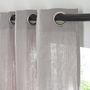 Voir la diapositive 2 : FUTURE HOME Rideau uni en gaze de coton oeillets à l'unité 140x260cm