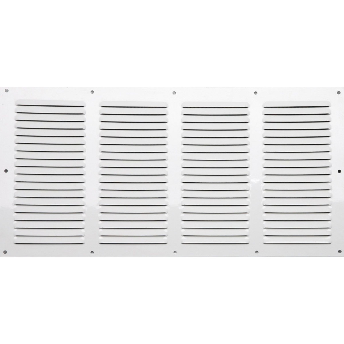 CENTRALE BRICO Grille d'aération aluminium laqué, L.20 x l.40 cm