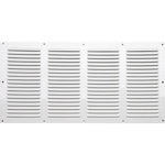 CENTRALE BRICO Grille d'aération aluminium laqué, L.20 x l.40 cm