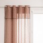 Voir la diapositive 1 : ATMOSPHERA Rideau Voilage à Oeillets  Fred  140x240cm Terracotta