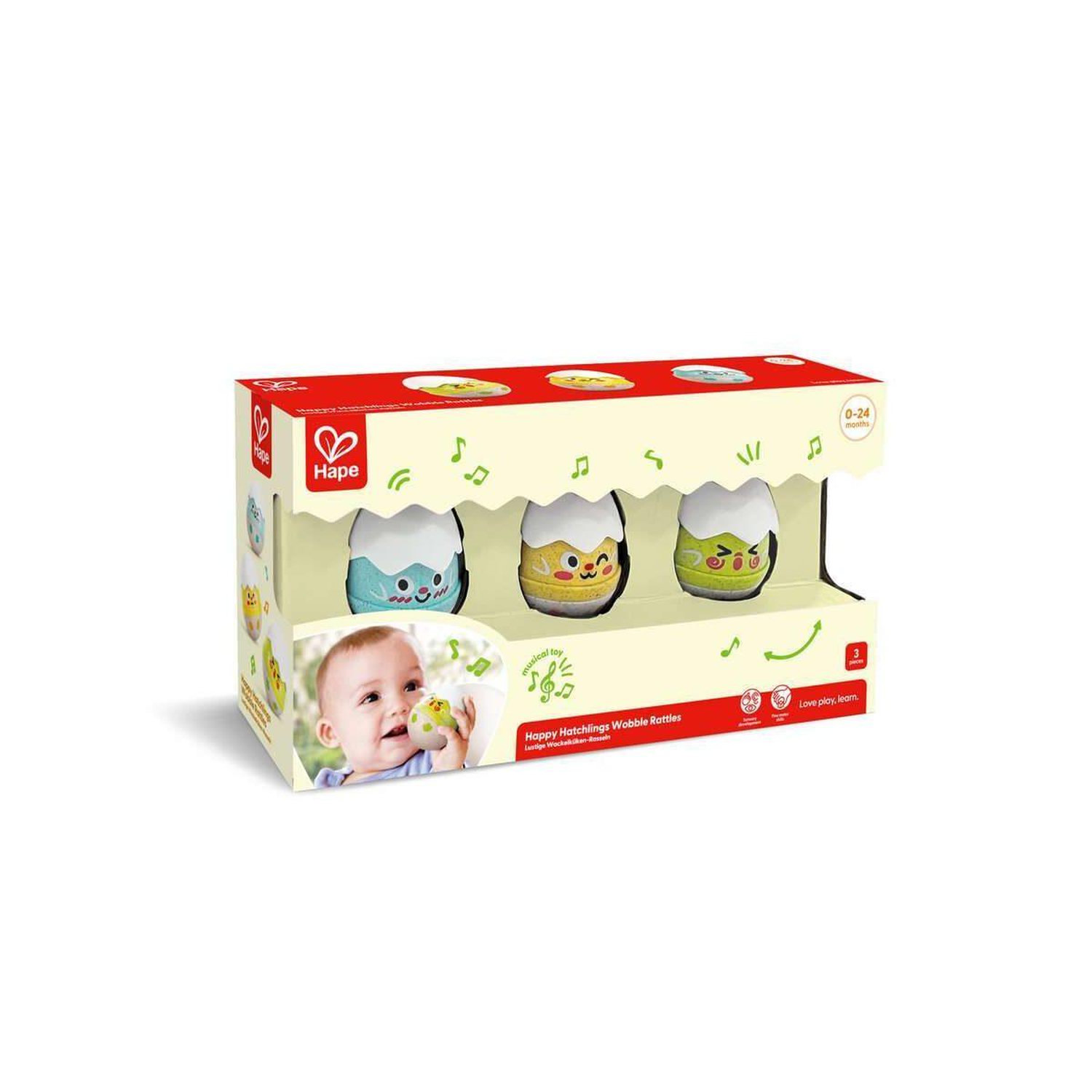 Set de 3 hochets poussins - vue 3
