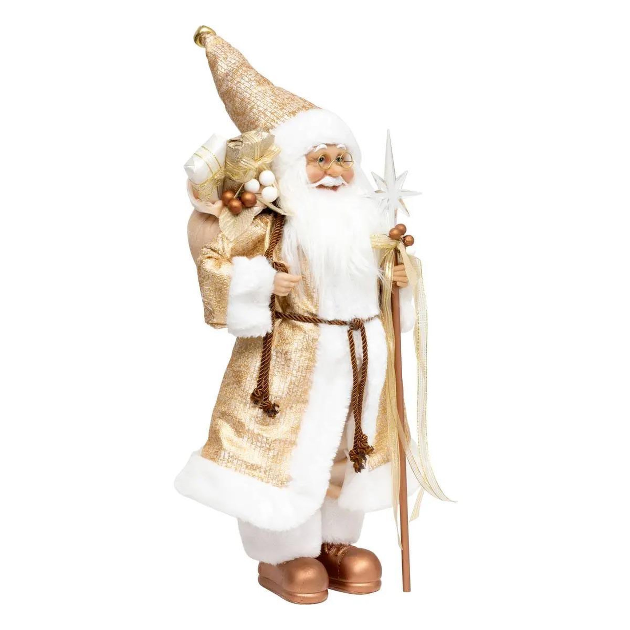 ATMOSPHERA Père noël déco  golden  45cm doré