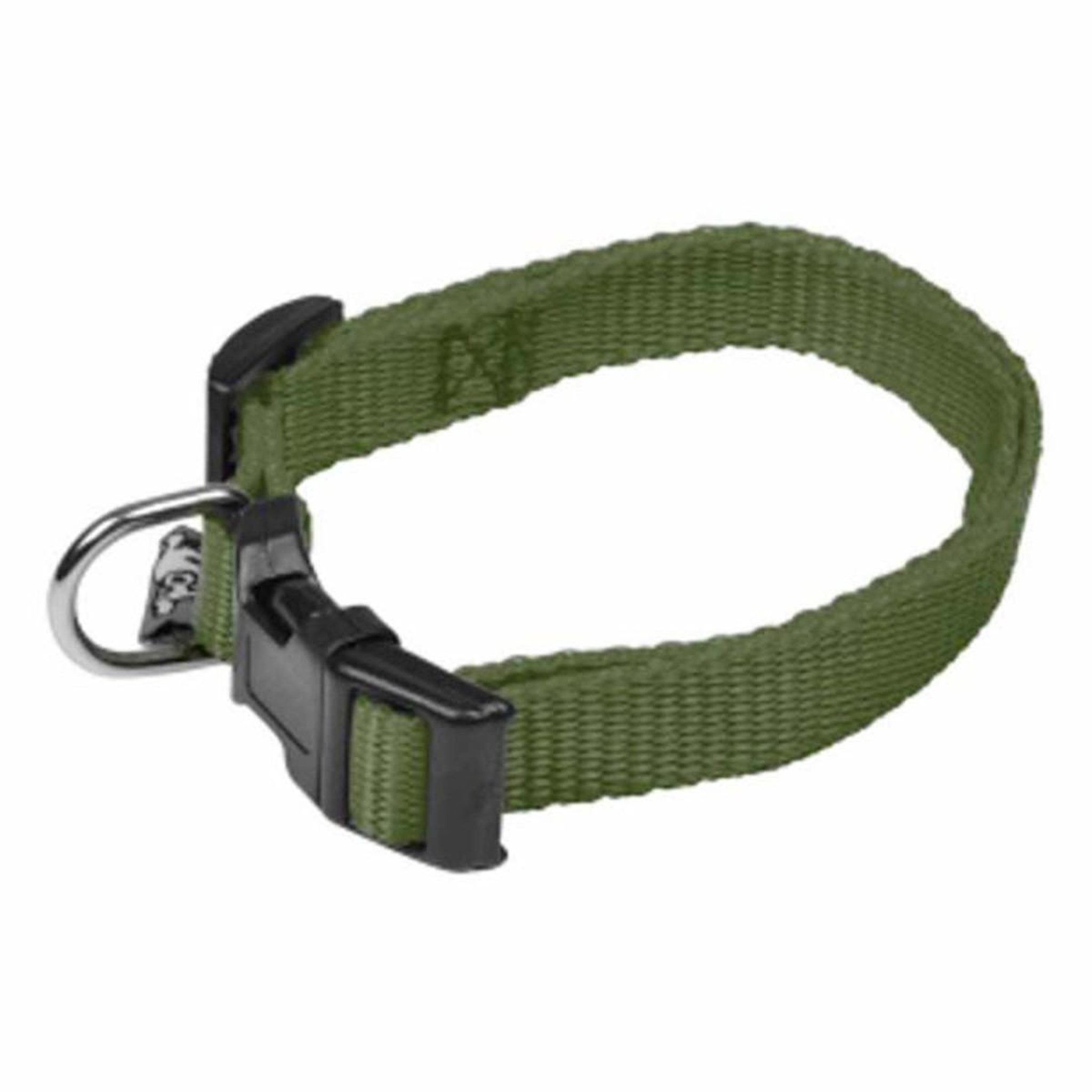 HOMEA Collier Réglable Chien  Essentiel  30-45cm Kaki