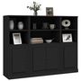 Voir la diapositive 4 : VIDAXL Buffets 3 pcs noir bois d'ingenierie