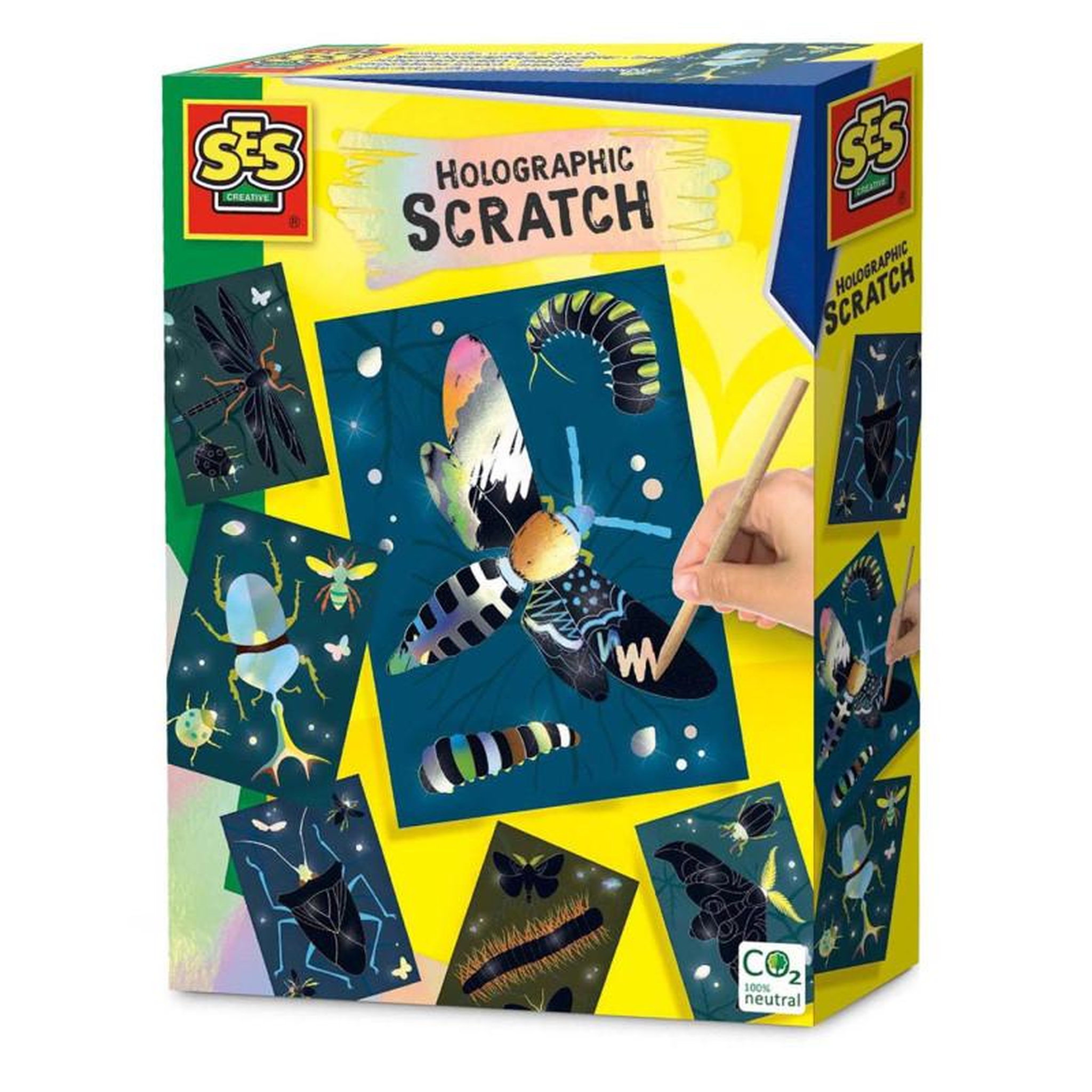 SES SES Dessins holographiques à gratter - Insectes