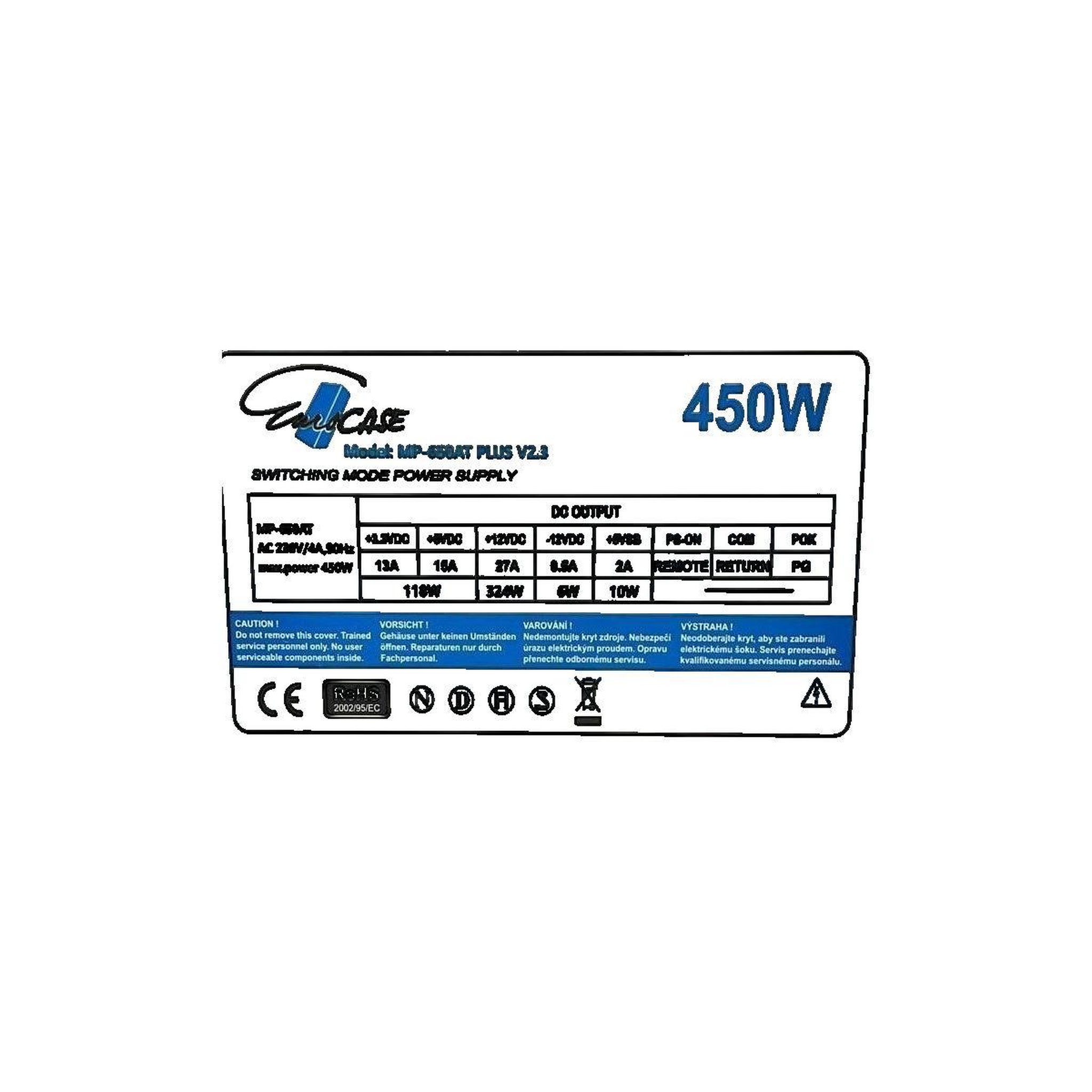 Voir la diapositive 2 : EUROSYSTEMS Alimentation Eurocase ATX 450W
