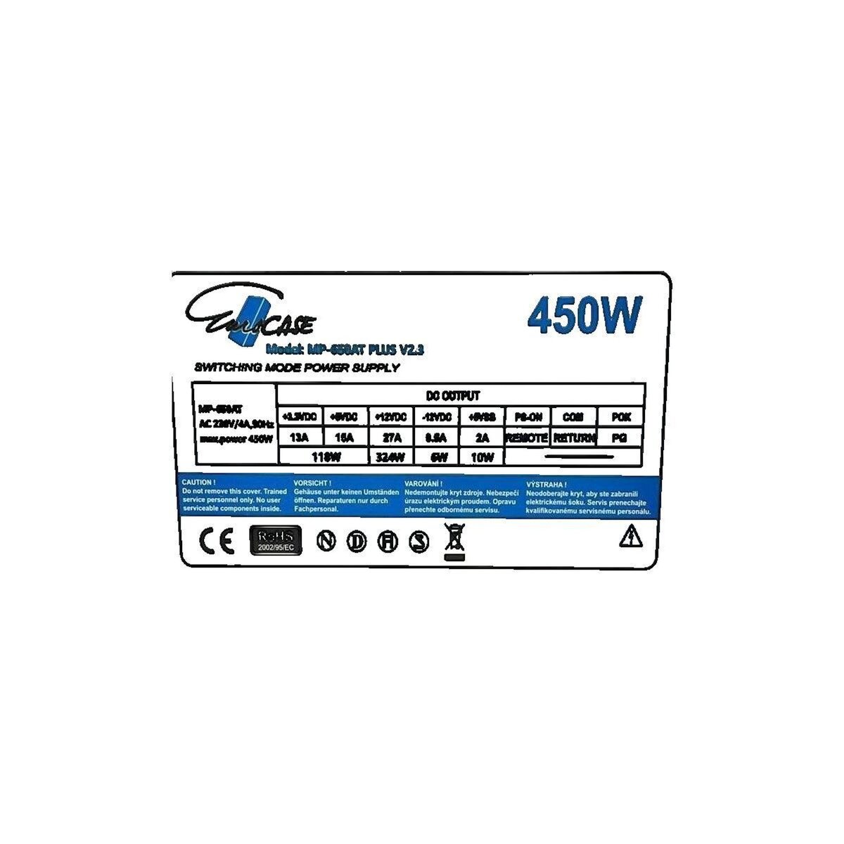 EUROSYSTEMS Alimentation Eurocase ATX 450W