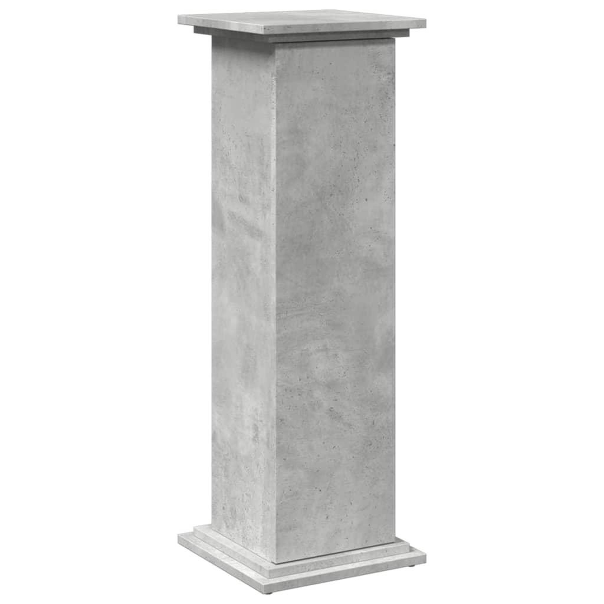 Voir la diapositive 2 : VIDAXL Piedestal avec rangement gris beton 31x30x90 cm bois ingenierie