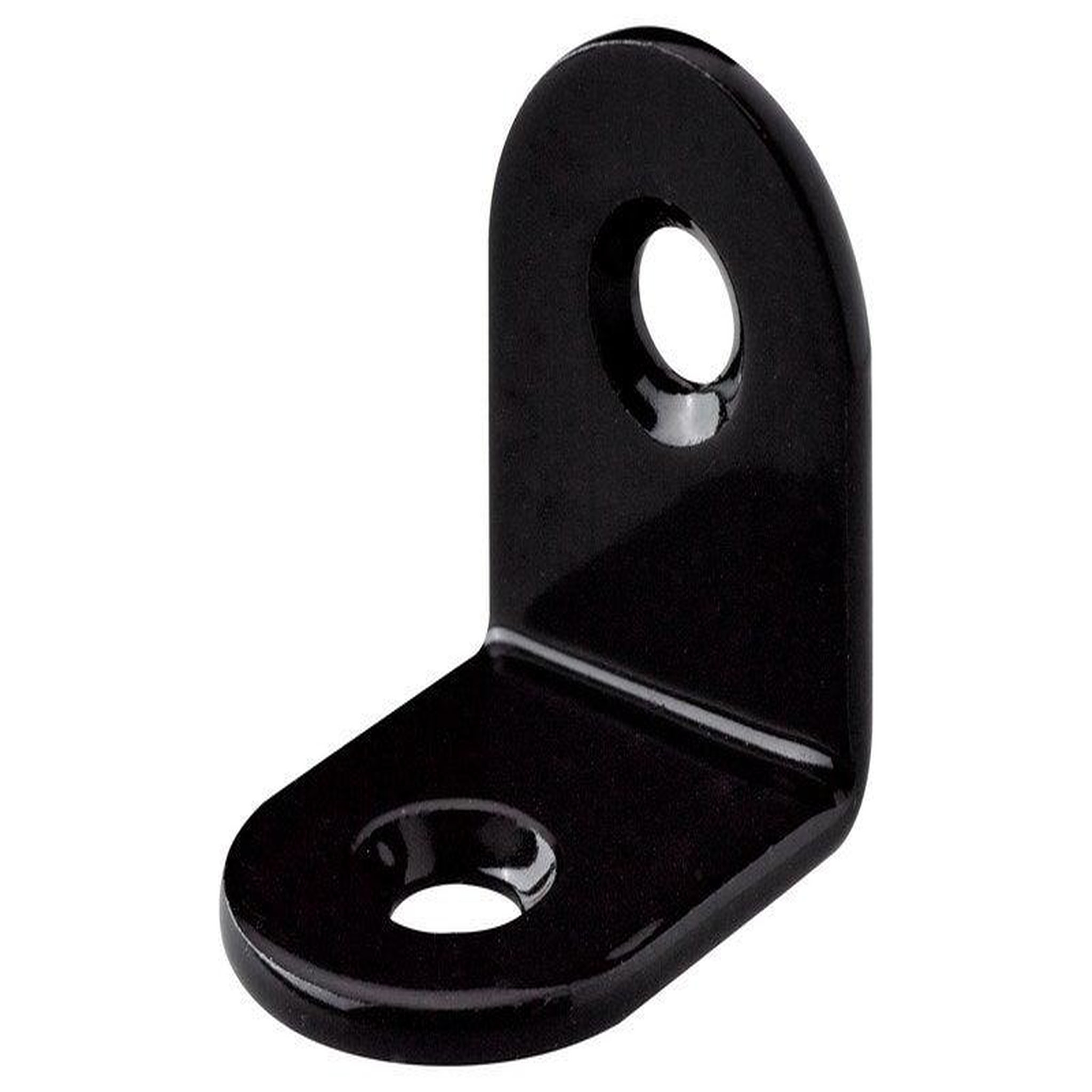 CENTRALE BRICO Lot de 10 équerres de chaise acier noir HETTICH, L.10 mm x l.1.5 mm x H.2 cm