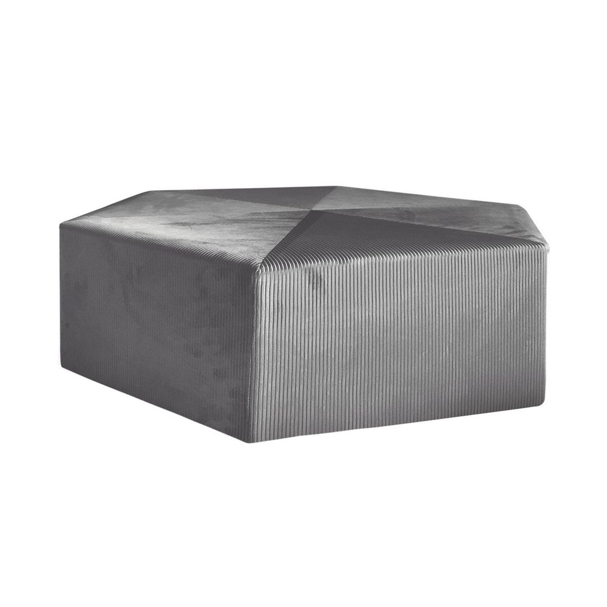 The Home Deco Factory Pouf XXL design velours Giulia