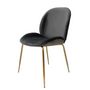 Voir la diapositive 2 : Paris Prix Lot de 2 Chaises Design  Charlize  90cm Gris & Or