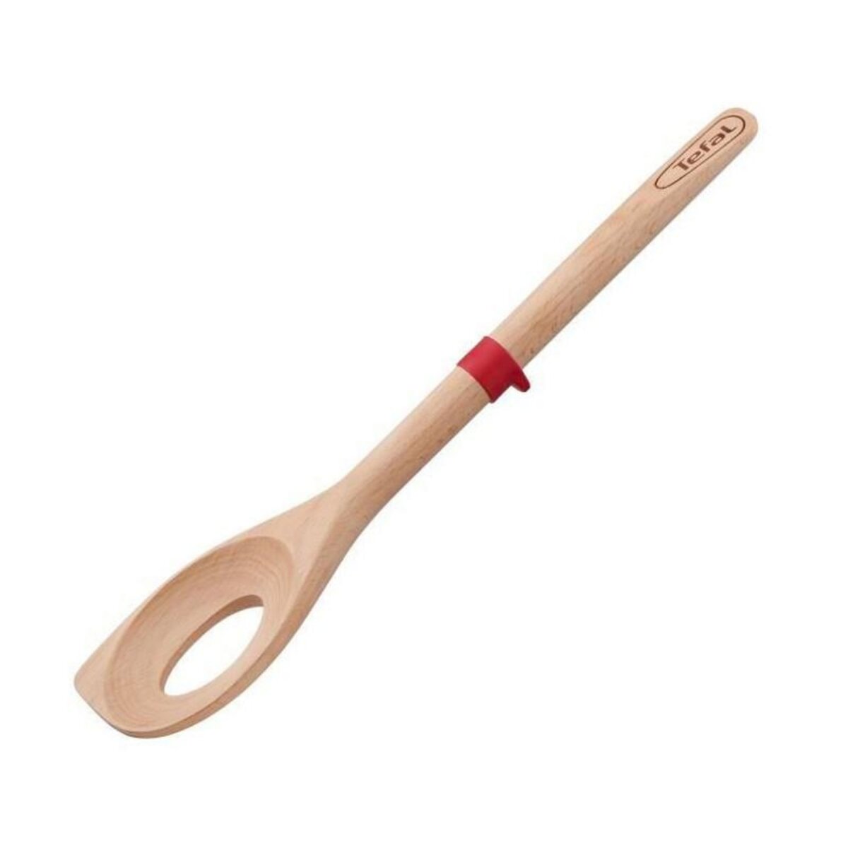 TEFAL TEFAL Cuillere a risotto Ingenio - Bois hetre et silicone platinium - 32 cm