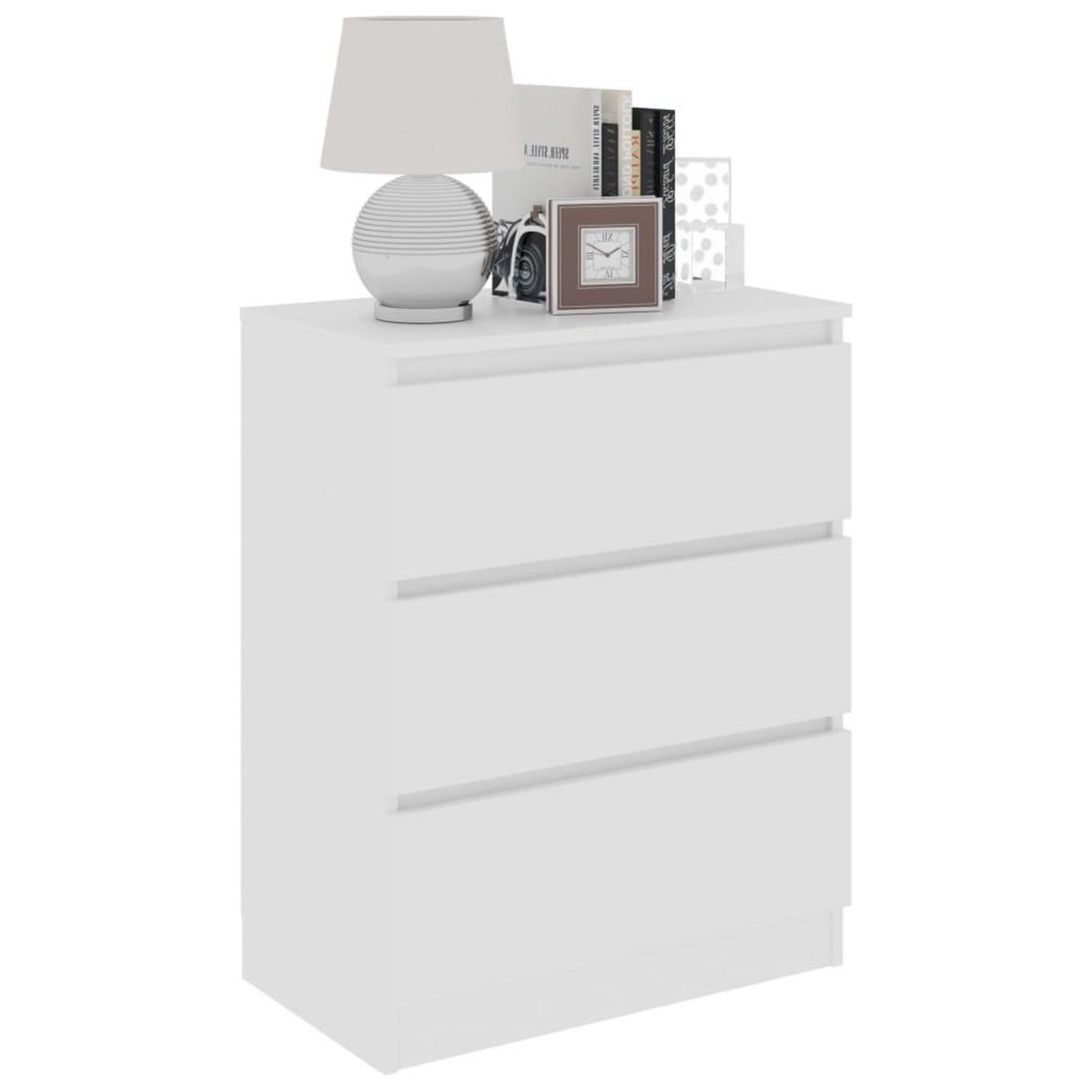 VIDAXL Buffet Blanc 60x35x76 cm Bois d'ingenierie