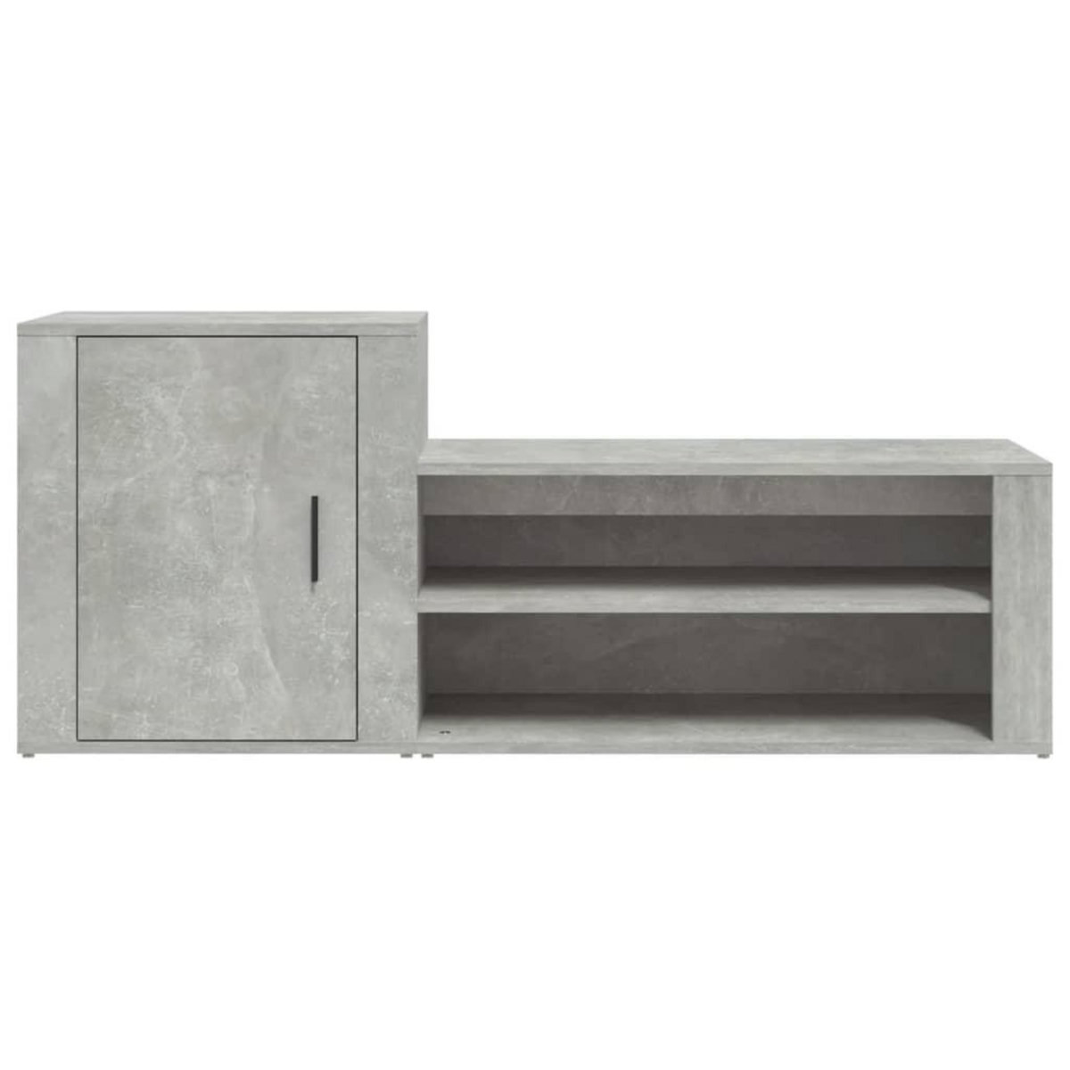 VIDAXL Armoire a chaussures Gris beton 130x35x54 cm Bois d'ingenierie